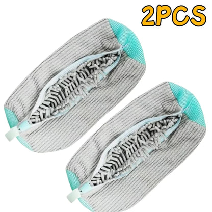 1/2/4PCS Shoe Washing Machine Bag with Liquid Shoe Brush Set Durable Laundry Shoe Bag and Soft Bristle Clean Brush for All Shoes